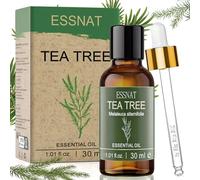 ESSNAT Aceite esencial de árbol de té 30 ml - 100% Natural,Melaleuca Alternifolia,Aceites esenciales para difusor,cuidado de uñas,aromaterapia,baños,oficina,hogar,DIY