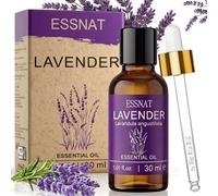 ESSNAT Aceite Esencial Lavanda 30 ml - Aceite esencial de lavanda 100% natural, procedente de lavanda auténtica, ideal para aromaterapia, difusores de aceites esenciales, masaje y proyectos DIY