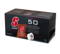 Essse Caffe Barocco - Mezcla de granos de café Robusta densa y cremosa, tazas de cápsulas compatibles con máquinas de espresso S.12 (50 unidades)