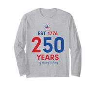 EST 1776 250 Years of Making History Patriotic American USA Manga Larga