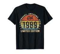 EST 1989 Edición Limitada Regalos de 35 Cumpleaños 35 Años Camiseta
