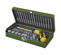 PROXXON 23104 - Bit-set con destornillador de trinquete, 54 piezas mixtas