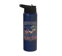 Está a punto de llover el Arca de Noé Humor cristiano Stainless Steel Insulated Water Bottle