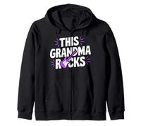 Esta Abuela es Genial, la Divertida Abuela de Rockstar Sudadera con Capucha