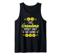 Esta abuela no teje, brilla tejiendo tejedora Nana Camiseta sin Mangas