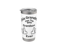 Esta abuela tiene el mejor nieto de todos los tiempos diversión de unión familiar Vaso térmico de acero inoxidable de doble pared