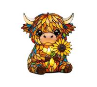 ¡Esta adorable luz nocturna con forma de vaca ilumina el pequeño mundo de tu hijo proporciona una luz perfecta, calidez y alegría en la habitación de los niños! (amarillo, 15 cm)