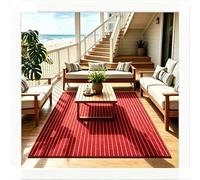 Esta Alfombra de Exterior Ligera y Plegable se Puede desplegar fácilmente para Crear un rincón de relajación cómodo,ya Sea para Viajes en Autocaravana,Vacaciones en la Playa
