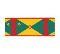 Esta alfombrilla para teclado y mouse con la bandera de Granada de 12 x 31.5 pulgadas de tamaño, está diseñada para computadoras, consolas, oficinas, y también es adecuada para juegos y estudios.
