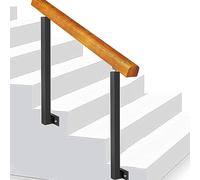 Esta barandilla de Hierro Forjado para escaleras Exteriores de 90/120 cm con Soportes Ajustables Ofrece una solución de Seguridad Elegante y Duradera para escalones de hormigón o Madera. DIS