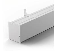 Esta Barra de Cortina Ajustable de Aluminio para Techo/Pared de 1,8 m a 4,5 m con Elegante Acabado Blanco Incluye Conectores. Ideal para la decoración Moderna del hogar y el diseño de interi