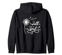 Está Bien con mi Alma Christian Pretty Dandelion & Heart Sudadera con Capucha