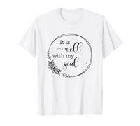 Está Bien con mi Alma Christian Pretty Floral Vintage Camiseta