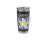 Está Bien Con Mi Alma Christian Pretty Ocean Starfish Vaso térmico de acero inoxidable de doble pared