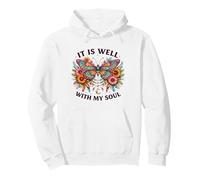 Está Bien con mi Alma Christian Pretty Vintage Butterfly Sudadera con Capucha