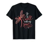 Está Bien con Mi Alma Cristiana Libélula Fe Religión Camiseta