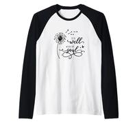Está Bien con mi Alma Cristiano Lindo soplando Diente de león Camiseta Manga Raglan