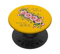 Está Bien con mi Alma - Flores PopSockets PopGrip Adhesivo