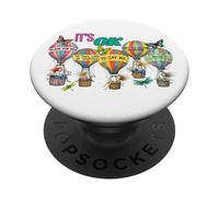 Está Bien Decir Que no Hay Chicas en Globos aerostáticos en PopSockets PopGrip Adhesivo