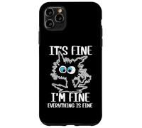 Está bien, estoy bien, todo está bien, divertida enfermera de gatos negros Carcasa para iPhone 11 Pro Max