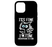 Está bien, estoy bien, todo está bien, divertida enfermera de gatos negros Carcasa para iPhone 12/12 Pro