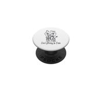Está Bien, Estoy Bien, Todo está Bien, Divertido Meme de Elefante PopSockets PopGrip Adhesivo