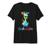 está Bien, Estoy Bien, Todo está Bien, Perro, mamá, papá, Amantes, teñido Anudado. Camiseta Premium