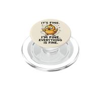 Está Bien, Estoy Bien Todo lo es, Meme de Pollo Divertido PopSockets PopGrip para MagSafe
