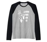 ¿Está Bien mi Bicicleta? Amantes del Ciclismo caída en Camiseta Manga Raglan