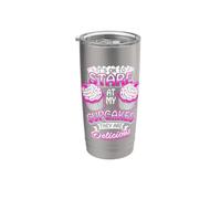 ESTÁ BIEN MIRAR MIS CUPCAKES Funny Bakers Baking Postres Vaso térmico de acero inoxidable de doble pared