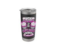 ESTÁ BIEN MIRAR MIS CUPCAKES Funny Bakers Baking Postres Vaso térmico de acero inoxidable de doble pared