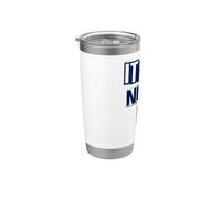 ESTÁ BIEN NO ESTAR BIEN: GRANDE DISEÑADO EN AZUL MARINO Vaso térmico de acero inoxidable de doble pared