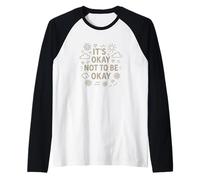Está Bien no Estar Bien Salud Mental Motivacional Camiseta Manga Raglan
