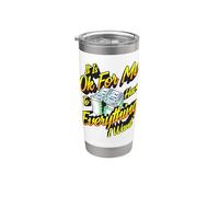 Está bien para mí tener todo lo que quiero papá mamá dinero en efectivo Vaso térmico de acero inoxidable de doble pared