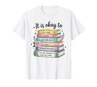 Está Bien Que los Libros de afirmaciones de Salud Mental Camiseta gráfica económica