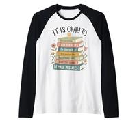 Está Bien Sentir Tus Sentimientos Libro Camiseta Manga Raglan