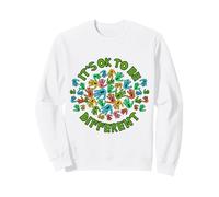 Está Bien Ser Diferente Apoya La Concienciación sobre Autism Sudadera