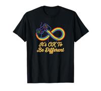 Está Bien ser Diferente Autismo Gaming Rainbow Infinity Camiseta