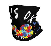 Está Bien Ser Diferente Concientización sobre El Autismo Unisex Snood Elástica Braga De Cuello Transpirable Bufanda Tubular para Yoga Aire Libre Esquí Moto
