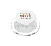 Está Bien ser Diferente, Lindo diseño Positivo para niños y Profesores PopSockets PopGrip para MagSafe