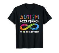 Está Bien ser Diferente símbolo Infinito aceptación del Autismo Camiseta