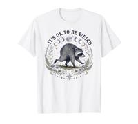 Está Bien ser Raro Ronda Viral Raccoon Cottagecore Camiseta