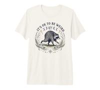 Está Bien ser Raro Ronda Viral Raccoon Cottagecore Camiseta Premium
