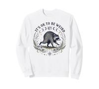 Está Bien ser Raro Ronda Viral Raccoon Cottagecore Sudadera