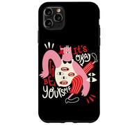 Está bien ser tú mismo - Arte de personajes de positividad extraña Carcasa para iPhone 11 Pro Max
