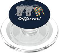 Está Bien ser un pequeño Rompecabezas de Elefante Diferente Autismo PopSockets PopGrip para MagSafe