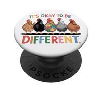 Está Bien ser un Pollo Diferente para la concienciación sobre el Autismo PopSockets PopGrip Adhesivo
