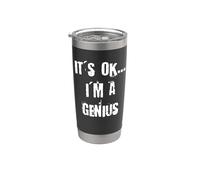 Está bien, soy un genio Vaso térmico de acero inoxidable de doble pared