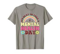 Está Bien Tomar una Conciencia del Arco Iris del día de la Salud Mental Camiseta