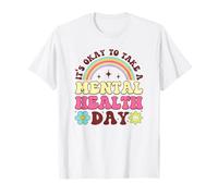 Está Bien Tomar una Conciencia del Arco Iris del día de la Salud Mental Camiseta